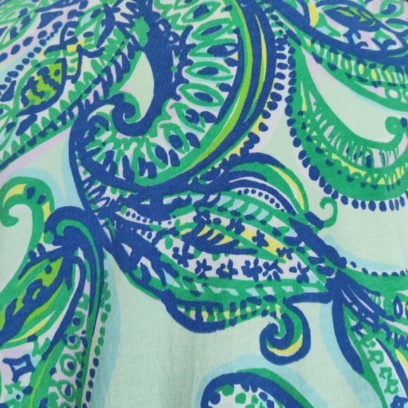 LILLY PULITZER Rossmore Keep It Current Poolside Blu Cotton Tunic TShirt Dress M - Picture 10 of 14
